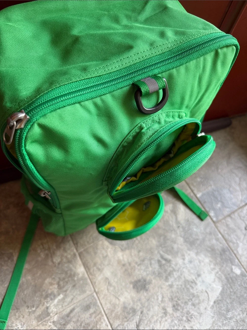 Lego Bright Green Vertical Backpack with Front Pockets